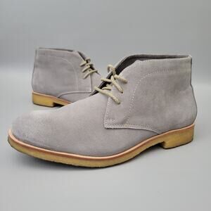 Johnston Murphy Shoes Womens 6 M Hayden Suede Leather Chukka Boots Comfort Gray
